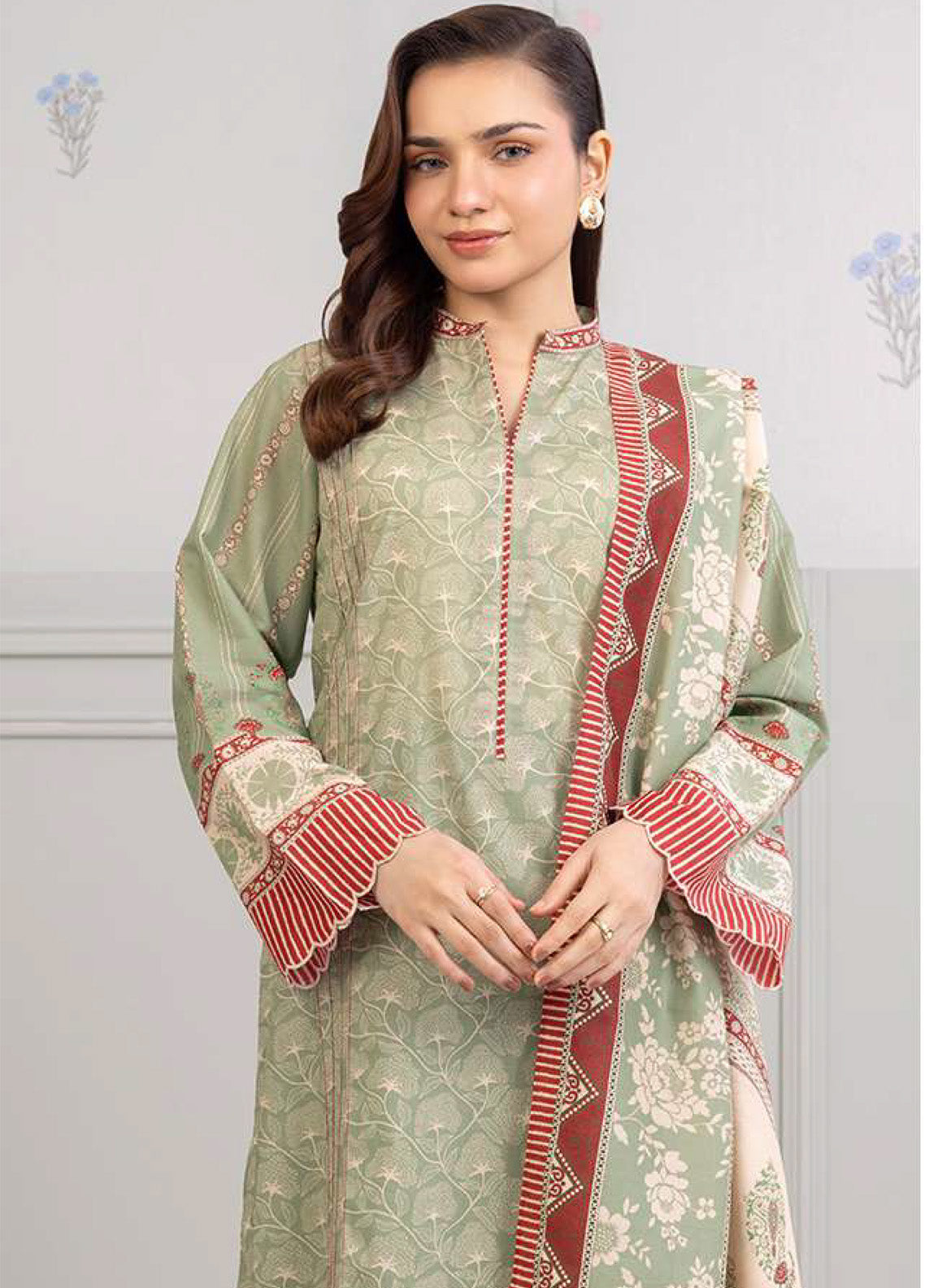 Zellbury Printed Lawn 3 Piece Unstitched Suit WUS25X30513