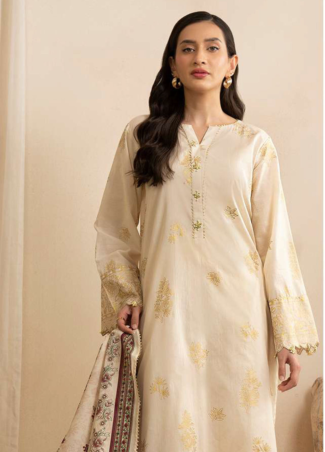 Zellbury Printed Lawn 3 Piece Unstitched Suit WUS25X30585