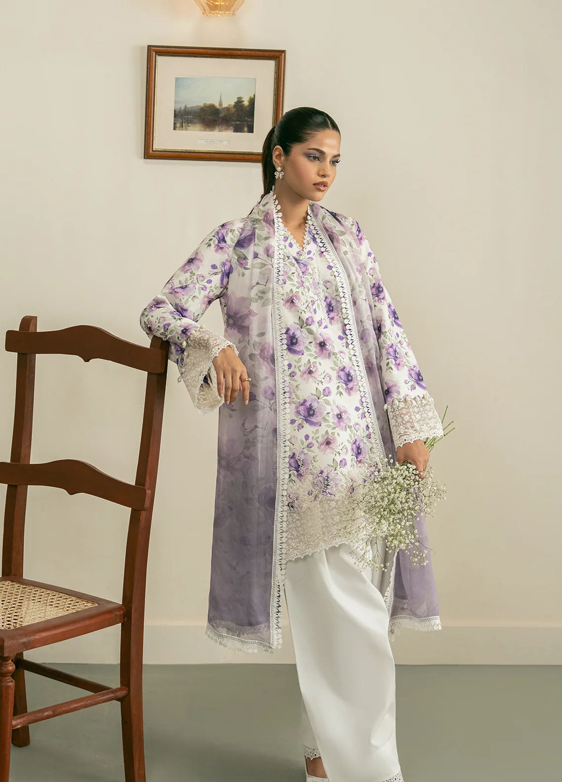 Zephyr By Ayzel Embroidered Lawn 3 Piece Unstitched Suit AF26ZCV3 D-08 YARA