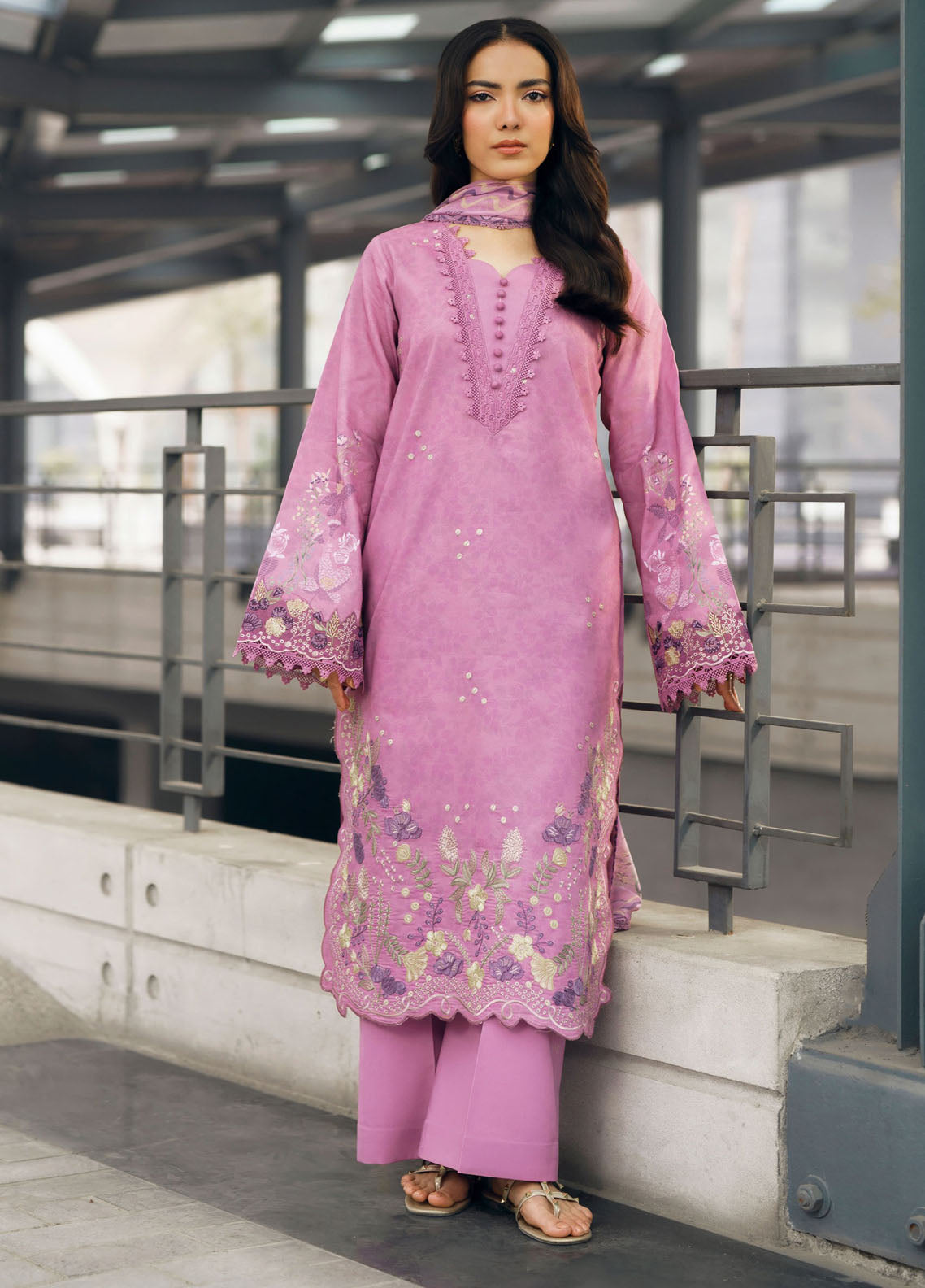 Zync By Florent Embroidered Lawn 3 Piece Unstitched Suit FL26ZSEV2 D-2A