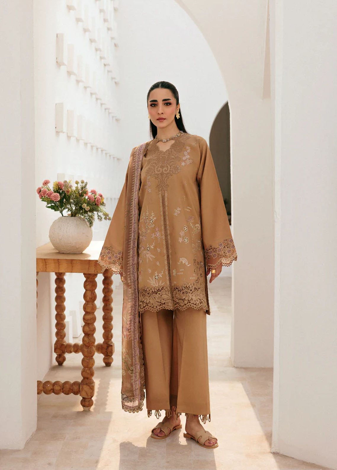 Zync By Florent Luxury Embroidered Lawn 3 Piece Unstitched Suit FL26ZLL D-FZ-7B