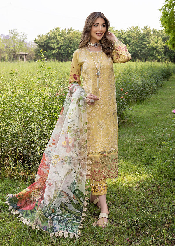 Humdum Unstitched 3 Piece Sun Shine Glory
