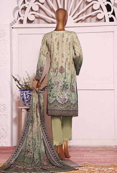HZ Unstitched 3 Piece D#11780A