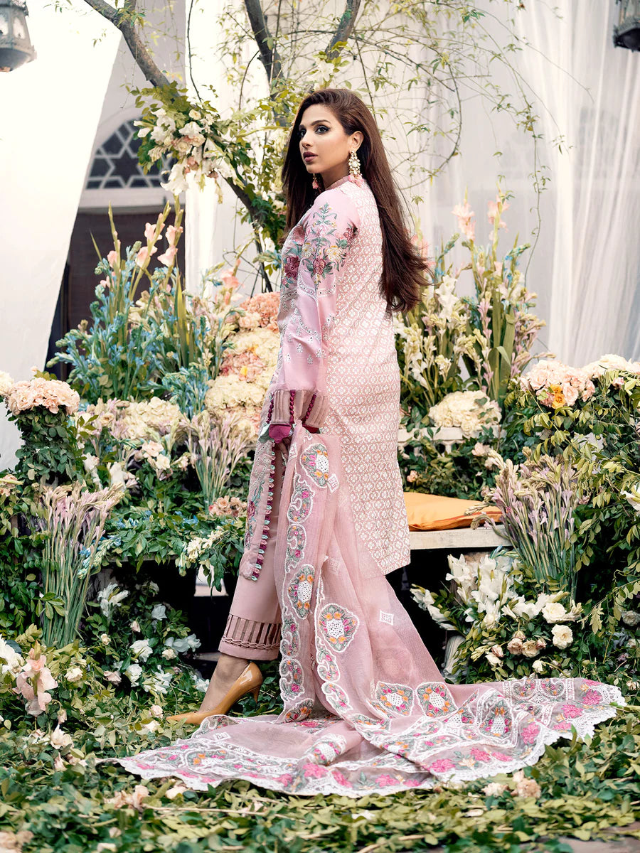 D#07 Maryam Hussain A Floral Dream Luxury Emb Lawn Collection 323