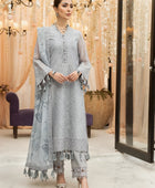 D#01 Alizeh Dhaagay Luxury Emb Chiffon Collection 323 V-1