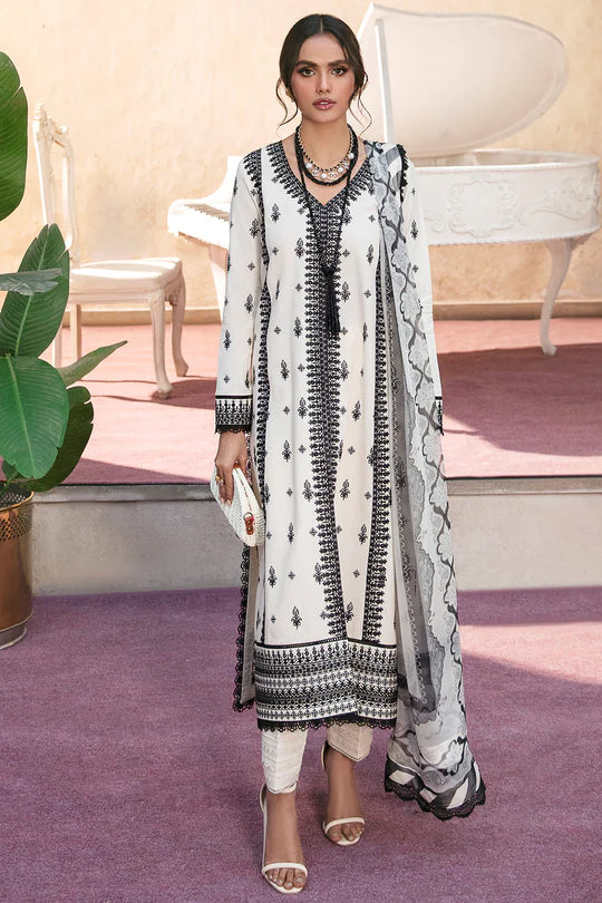 D#01 Afrozeh Lamhay Luxury Emb Lawn Collection 223