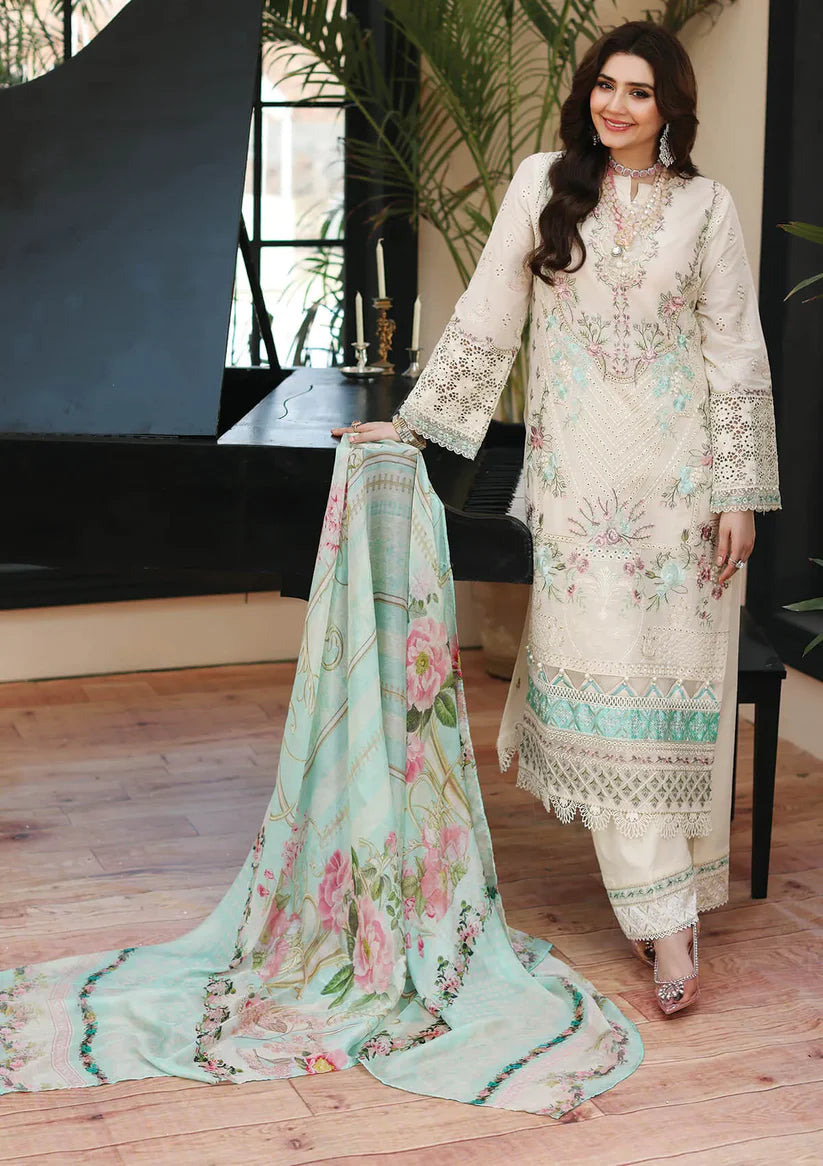 D#7A Kahf Premium Luxury Emb Lawn Collection 323