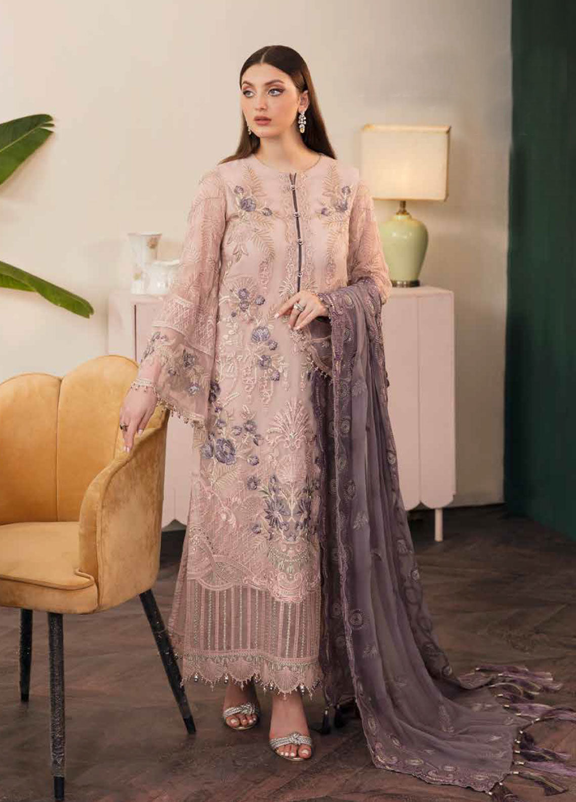 D#08 Flossie La Florencia Luxury Emb Chiffon Collection 922