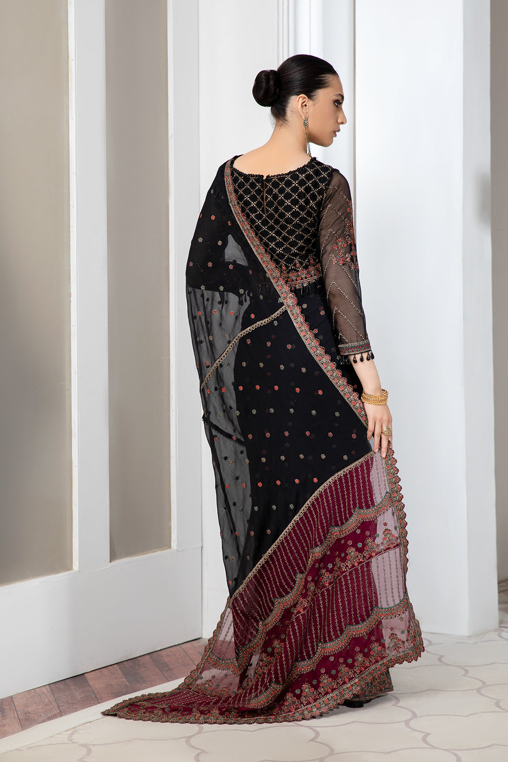 Zarif Unstitched 3 Piece Smokish