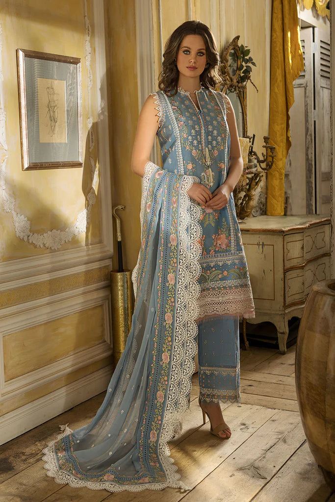 D#3A Sobia Nazir Luxury Emb Lawn Collection 323