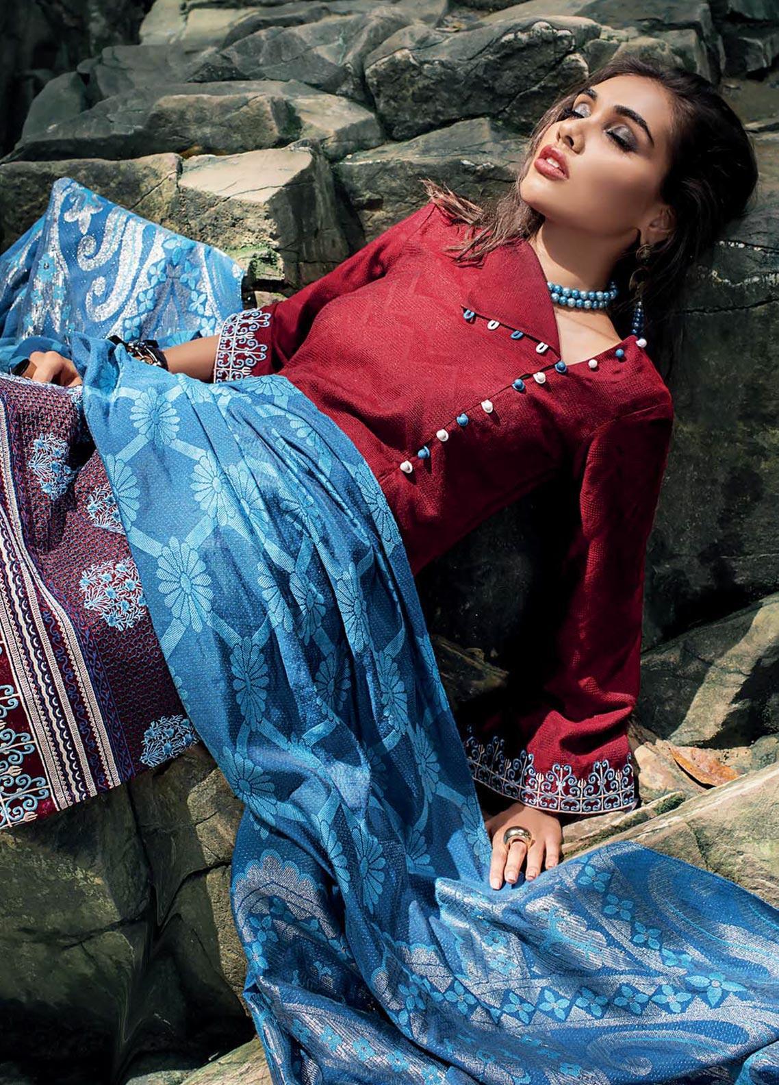 D#05 Zainab Chottani Luxury Emb Shawl Edition 1219