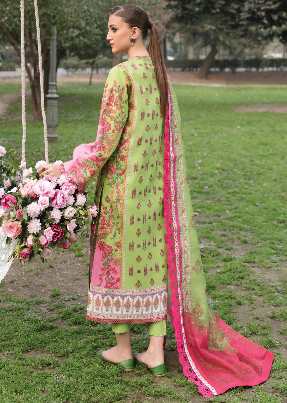 D#08 Afrozeh Bahar Printed Lawn Collection 323