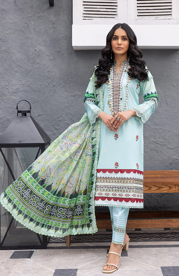D#06 AlZohaib Coco Festive Digital Emb Lawn Collection 323