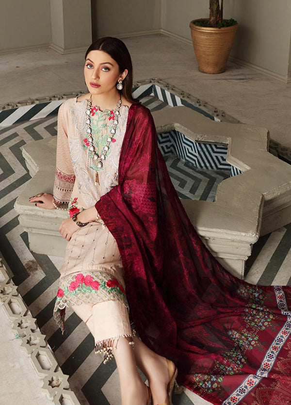 D#01 Alzohaib Hues Festive Emb Lawn Collection 321