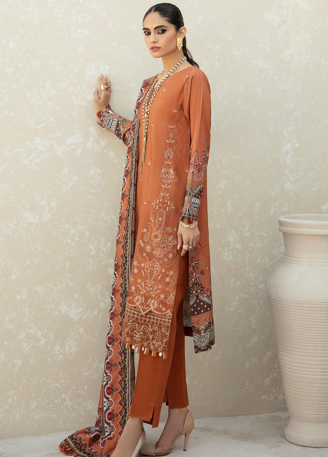 D#09 Farasha Emb Linen Collection 1021