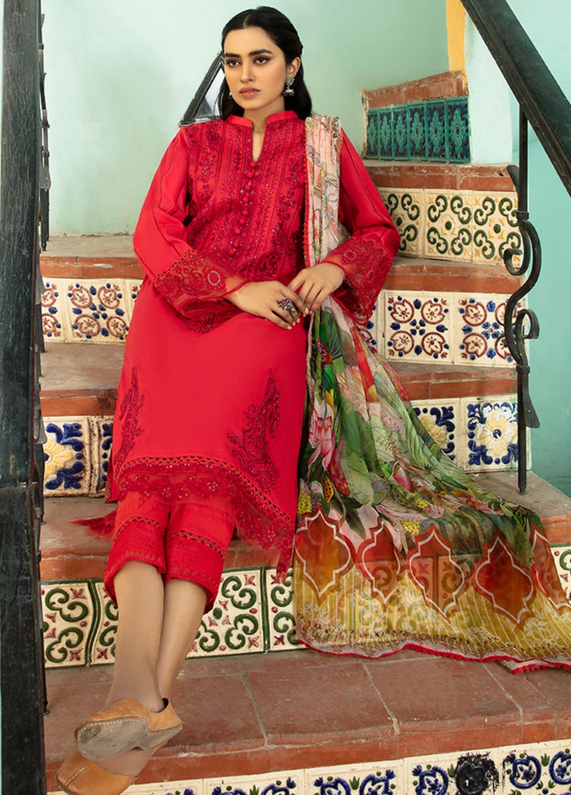 D#10 Aabyaan Luxury Emb Lawn Collection 122