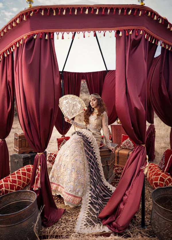 D#Noor Maryam Hussain Luxury Emb Wedding Collection 322