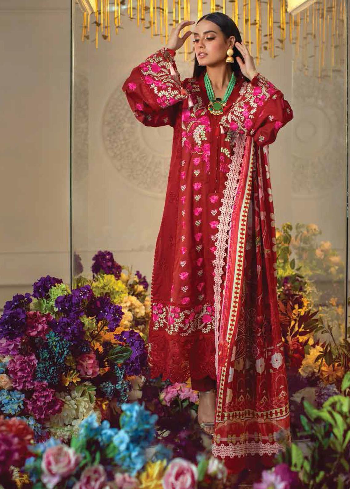 D#04 Ansab Jahangir Zoha Luxury Emb Lawn Collection 322