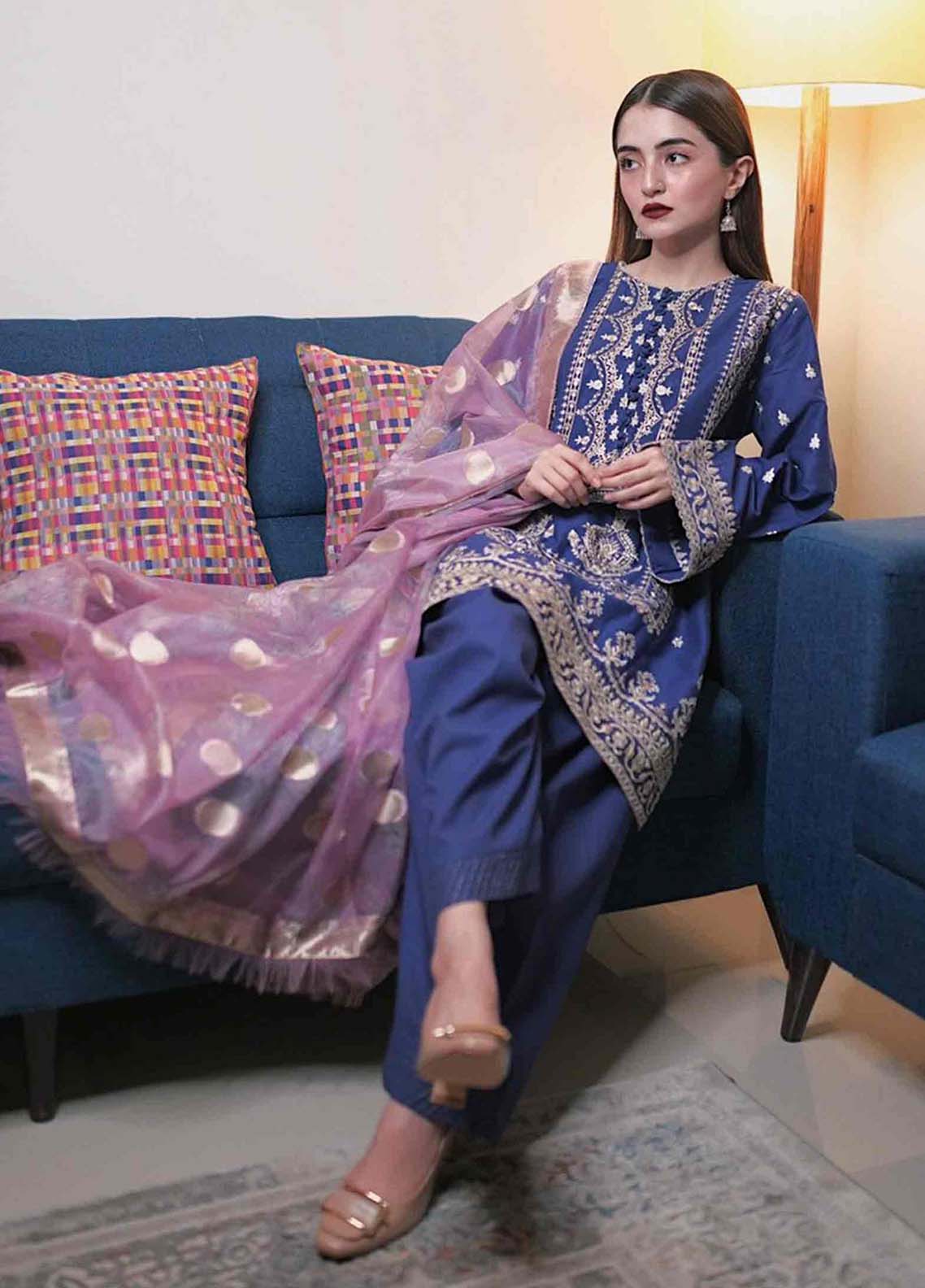 D#naaz-b Zara Shahjahan Luxury Emb Lawn Collection 322