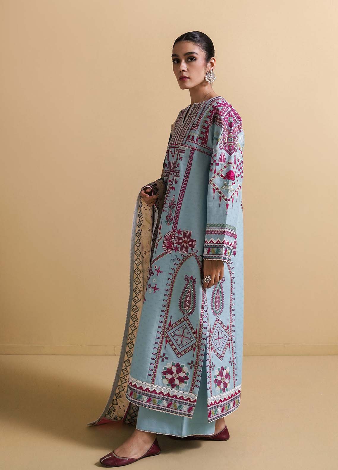 D#chandi-a Zara Shahjahan Luxury Emb Lawn Collection 322