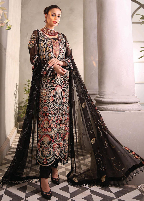 D#02 Maryams Andaaz Luxury Emb Chiffon Collection 1122 Vol-1