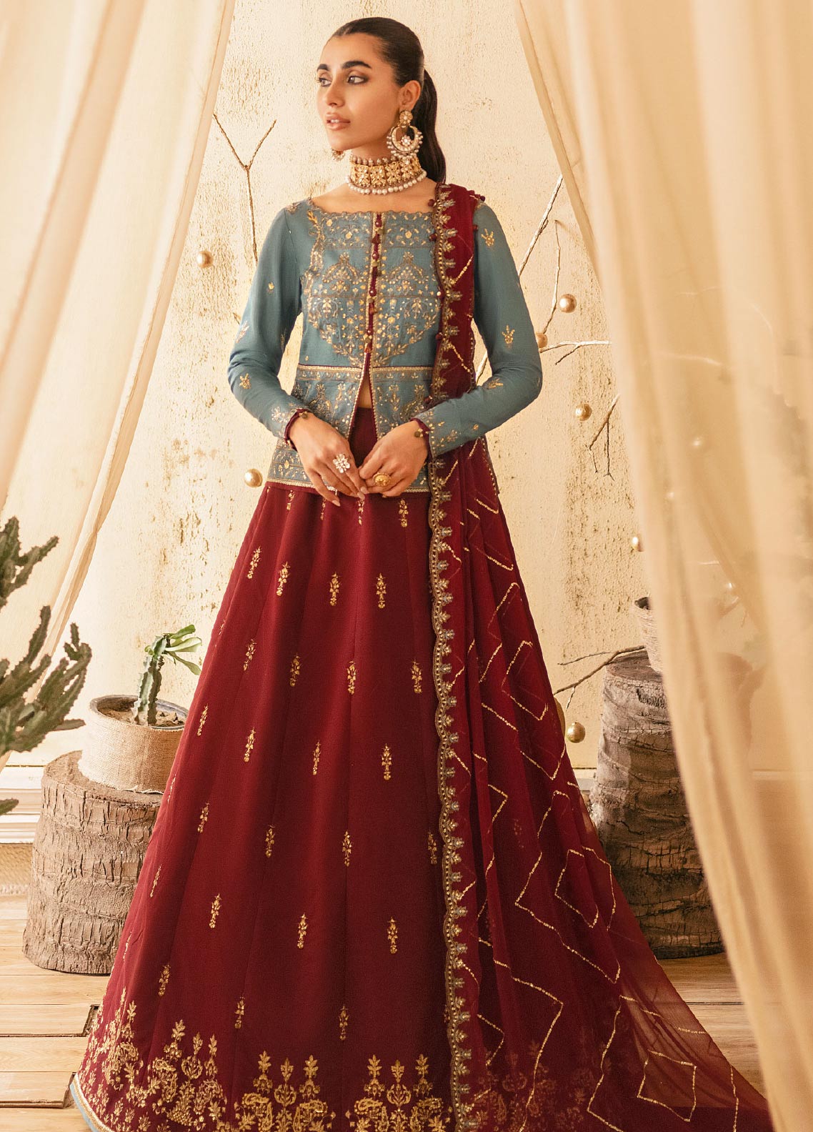 D#02 Asim Jofa Mehr O Mah Emb Festive Collection 223