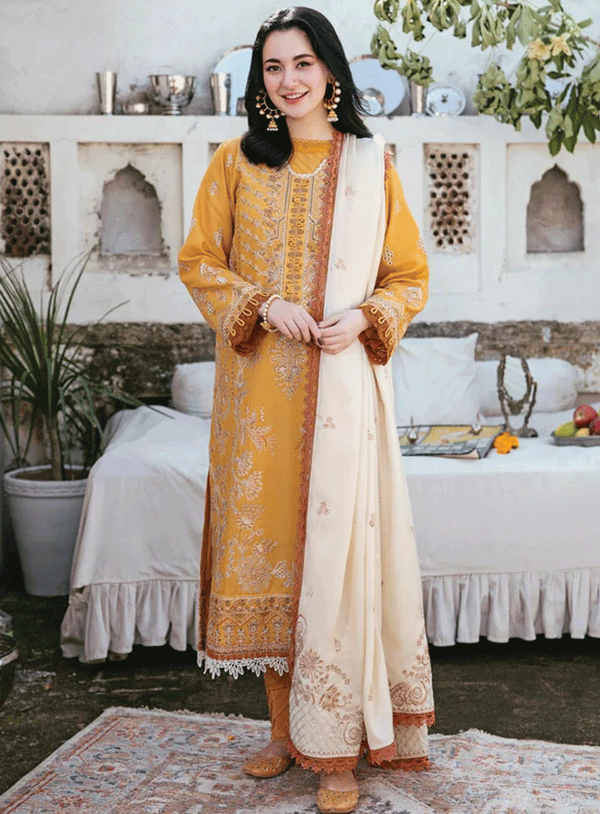 Afsanay By Florent Embroidered Khaddar Unstitched 3 Piece Suit - FL23AK FLK-2B