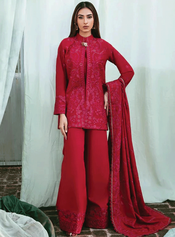 Afsanay By Florent Embroidered Khaddar Unstitched 3 Piece Suit - FL23AK FLK-7B