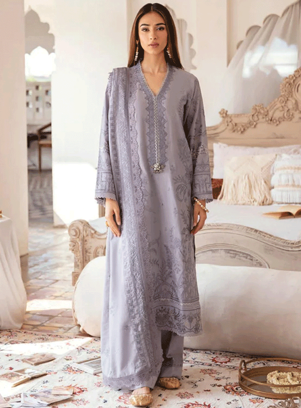 Afsanay By Florent Embroidered Khaddar Unstitched 3 Piece Suit - FL23AK FLK-8B