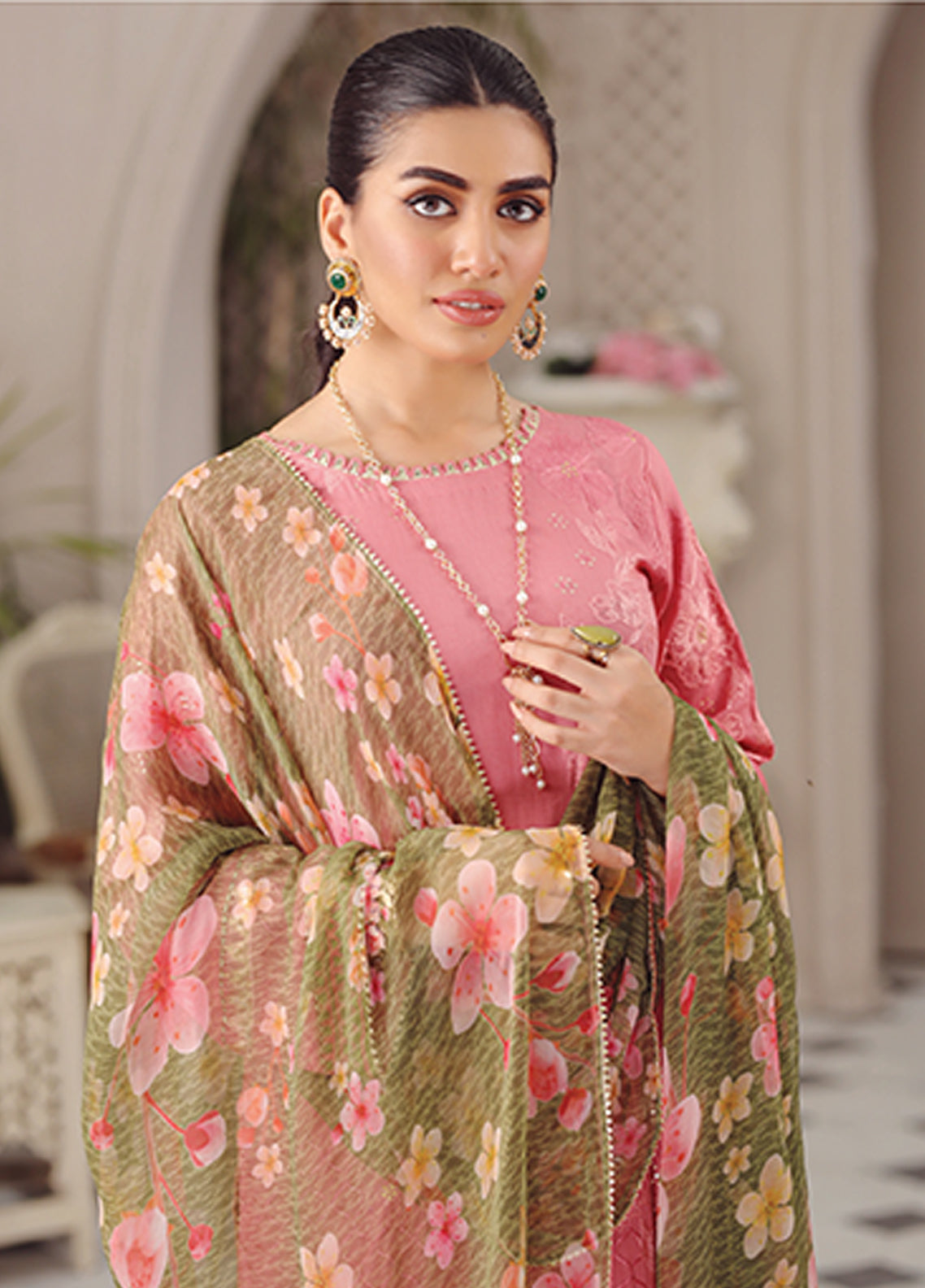 D#5020 LSM Lakhany Summer Gold Emb Collection 223