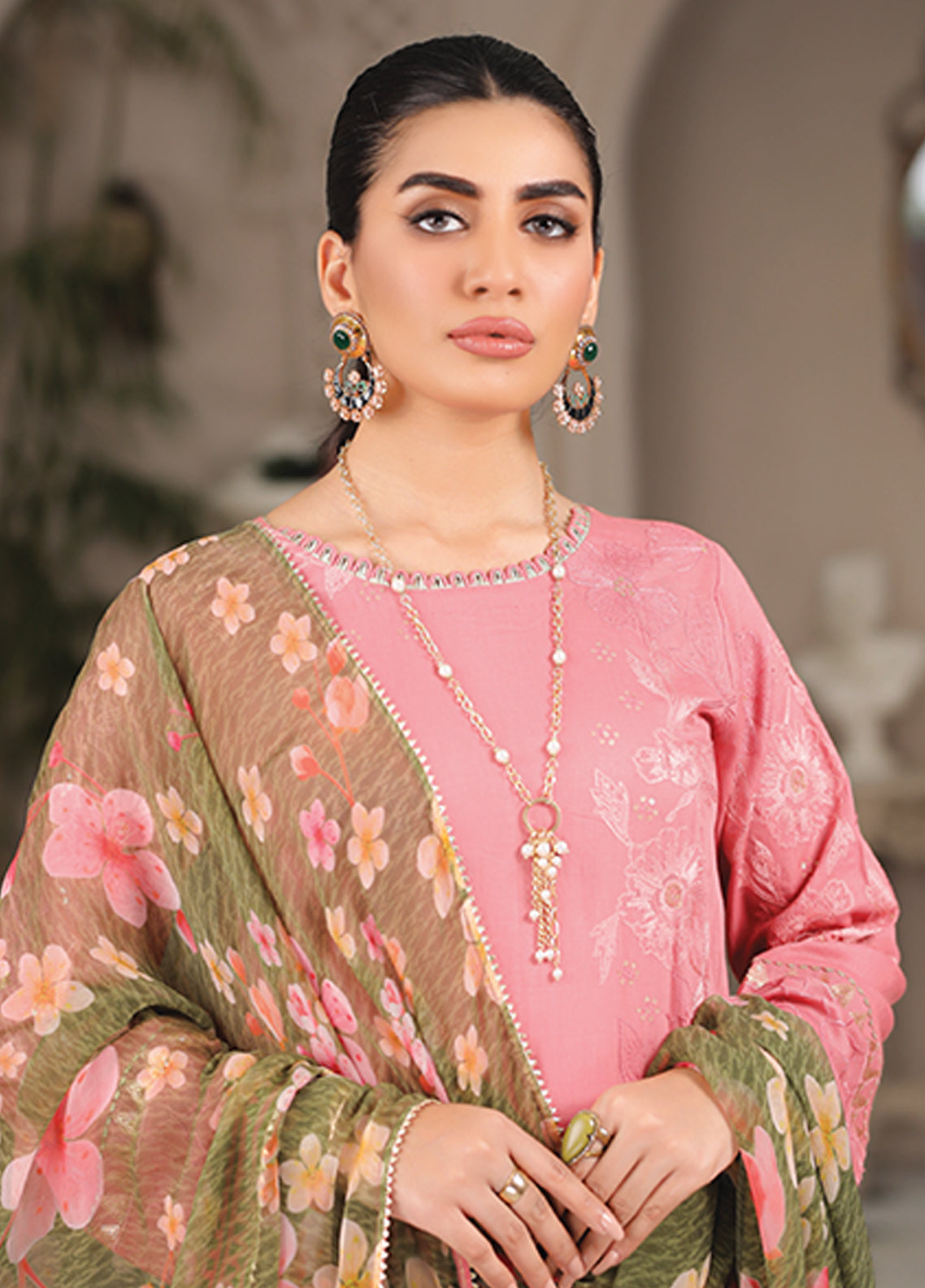 D#5020 LSM Lakhany Summer Gold Emb Collection 223