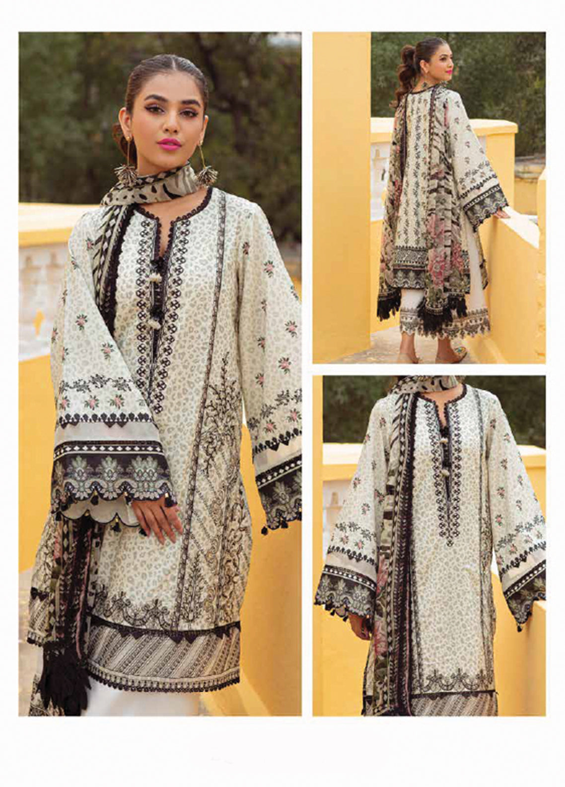D#2B Zarqash Tresor Luxe Emb Lawn Collection 323