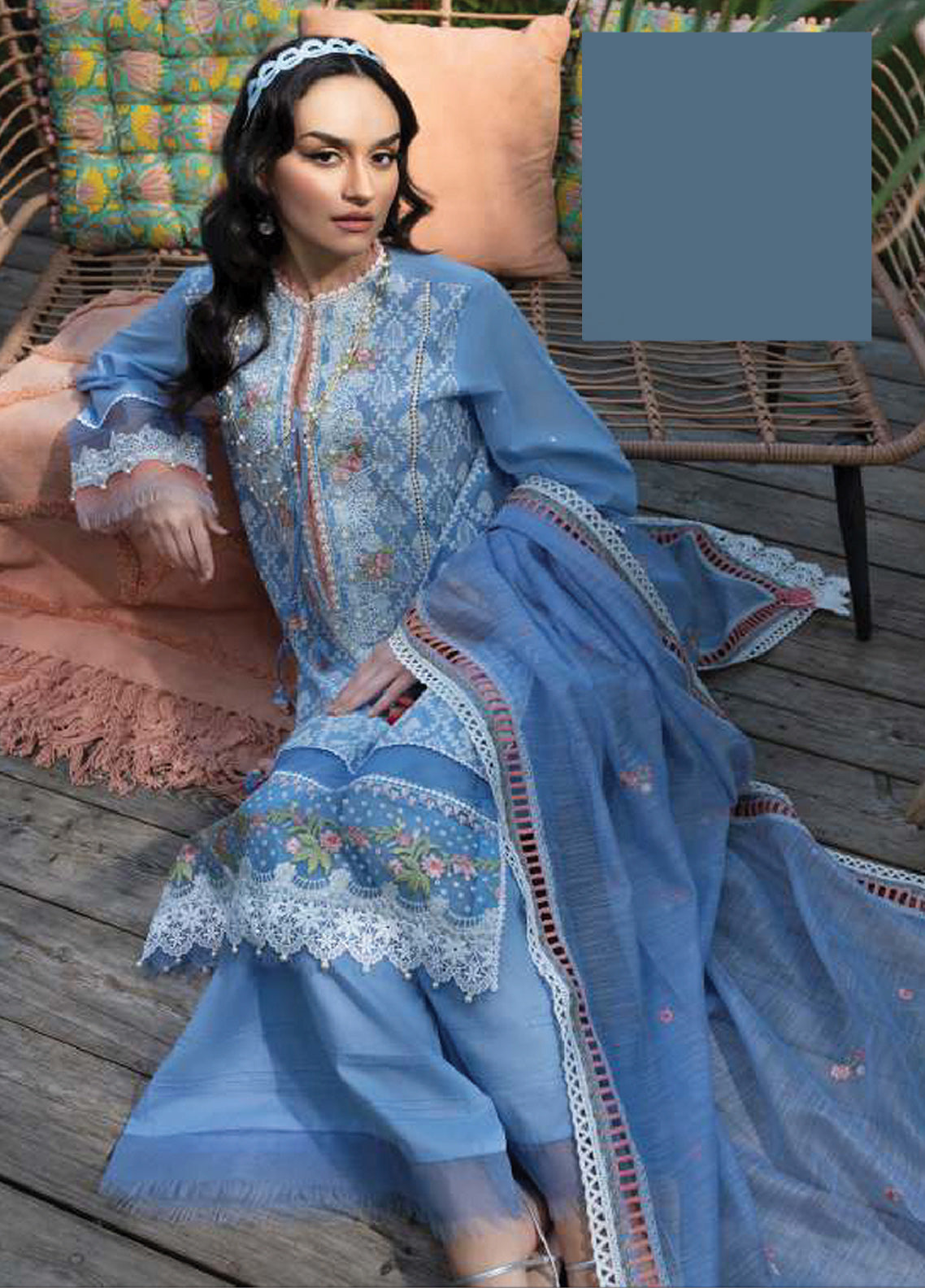 D#1B Sobia Nazir Vital Emb Lawn Collection 223
