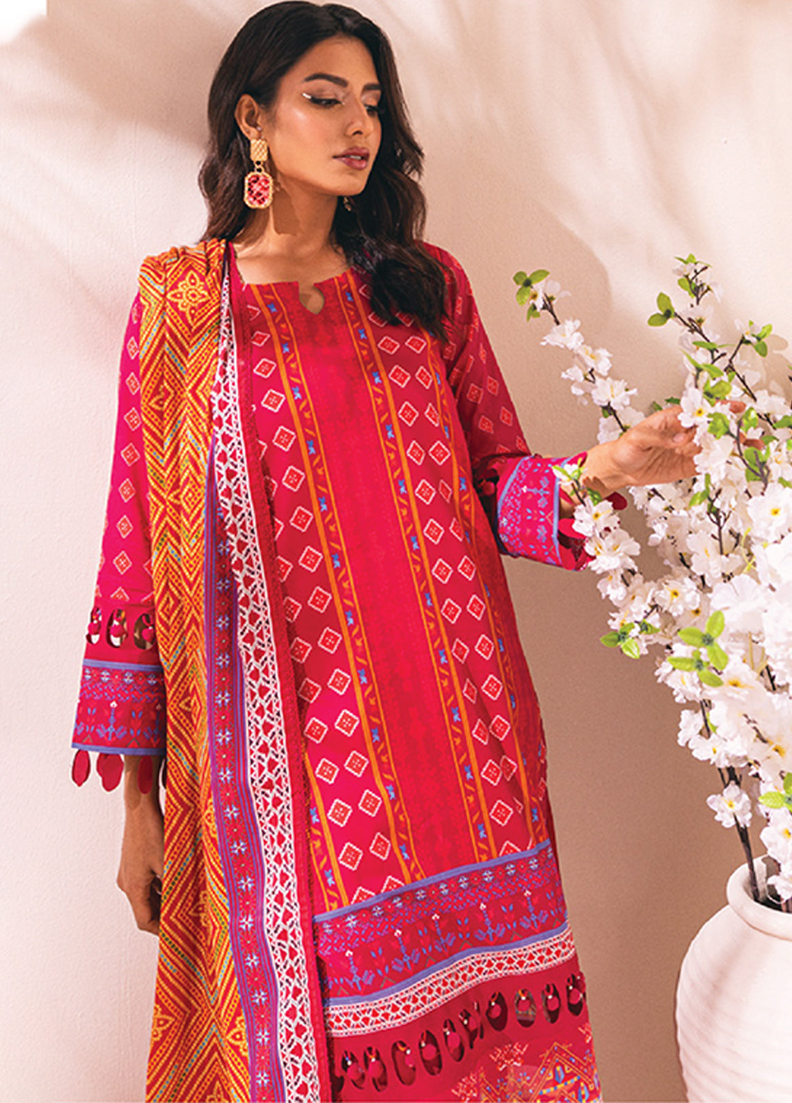 D#01 AlZohaib Colors Digital Printed Lawn Collection 323