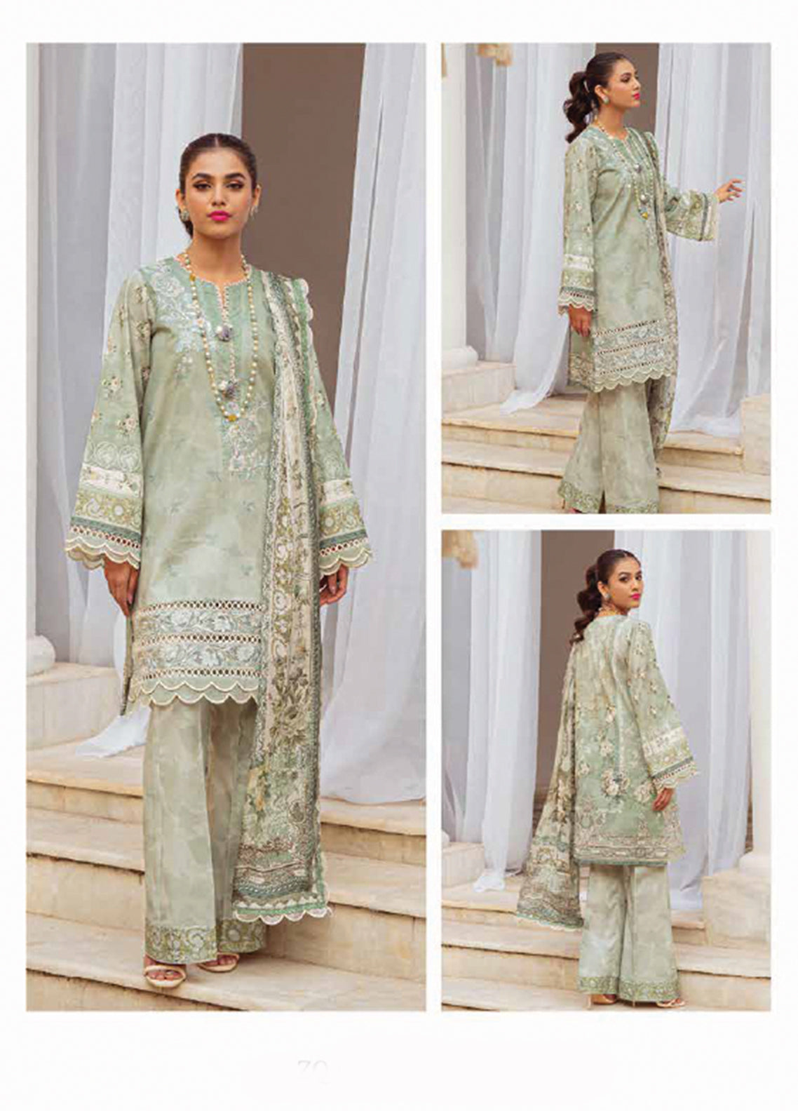 D#6A Zarqash Tresor Luxe Emb Lawn Collection 323