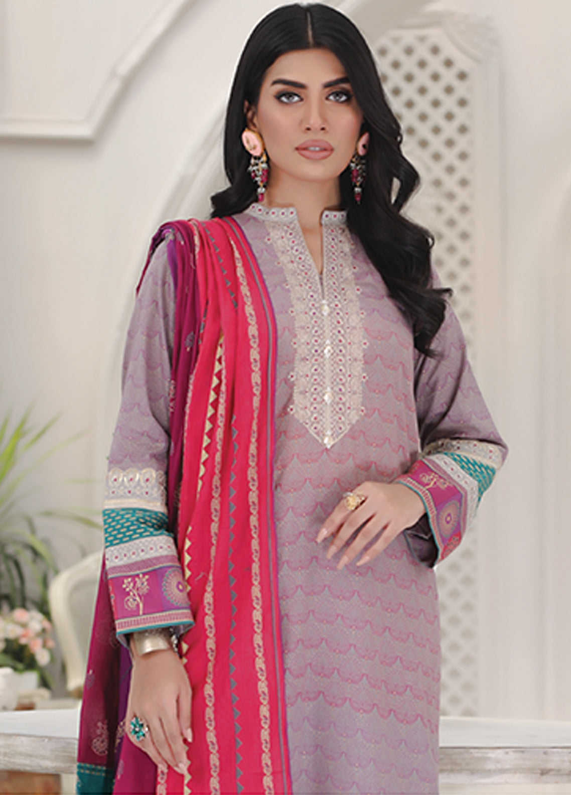 D#5014 LSM Lakhany Summer Gold Emb Collection 223