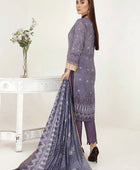 D#10 Alif Ruby Digital Emb Lawn Collection 223