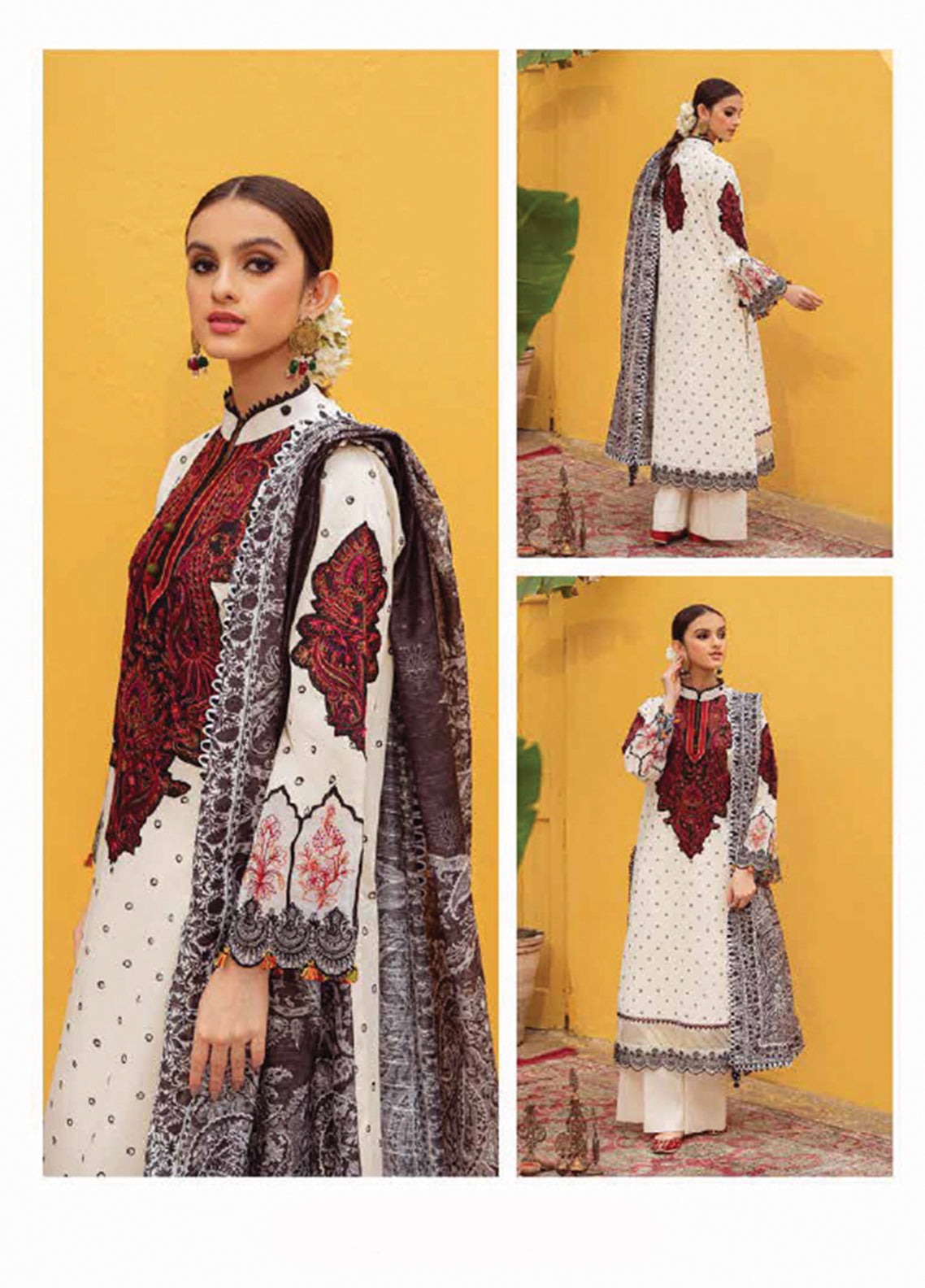 D#9B Zarqash Tresor Luxe Emb Lawn Collection 323
