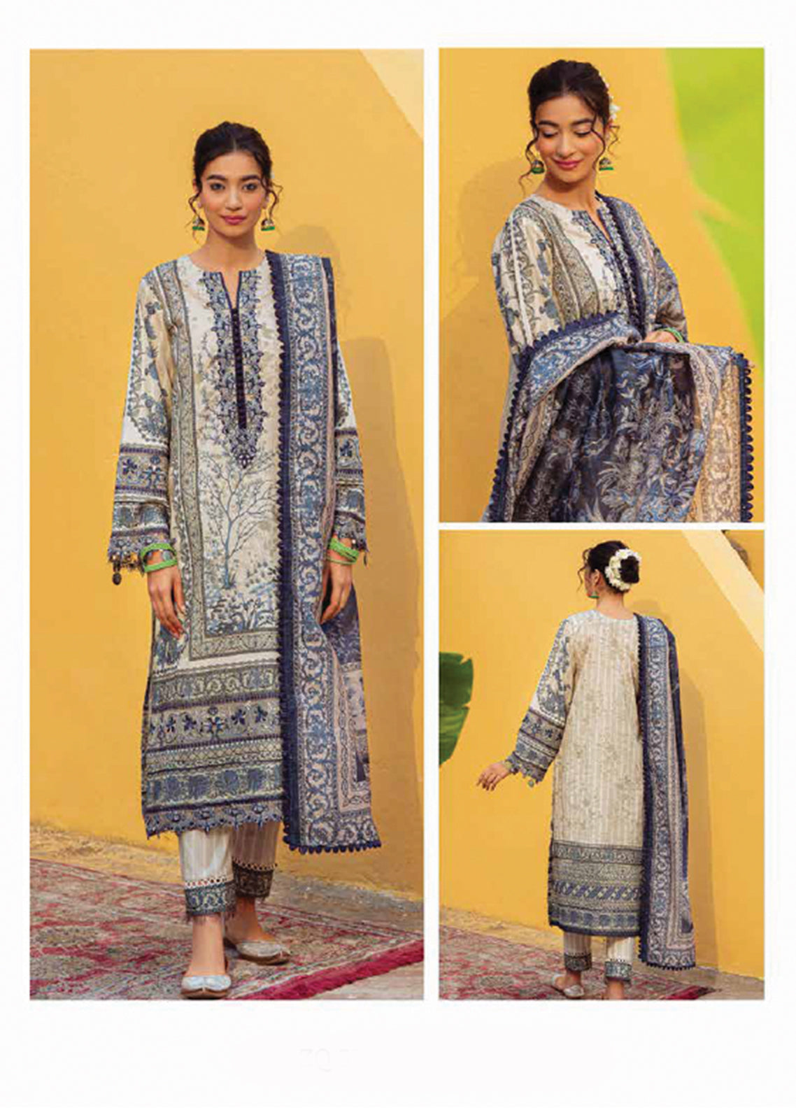 D#3B Zarqash Tresor Luxe Emb Lawn Collection 323