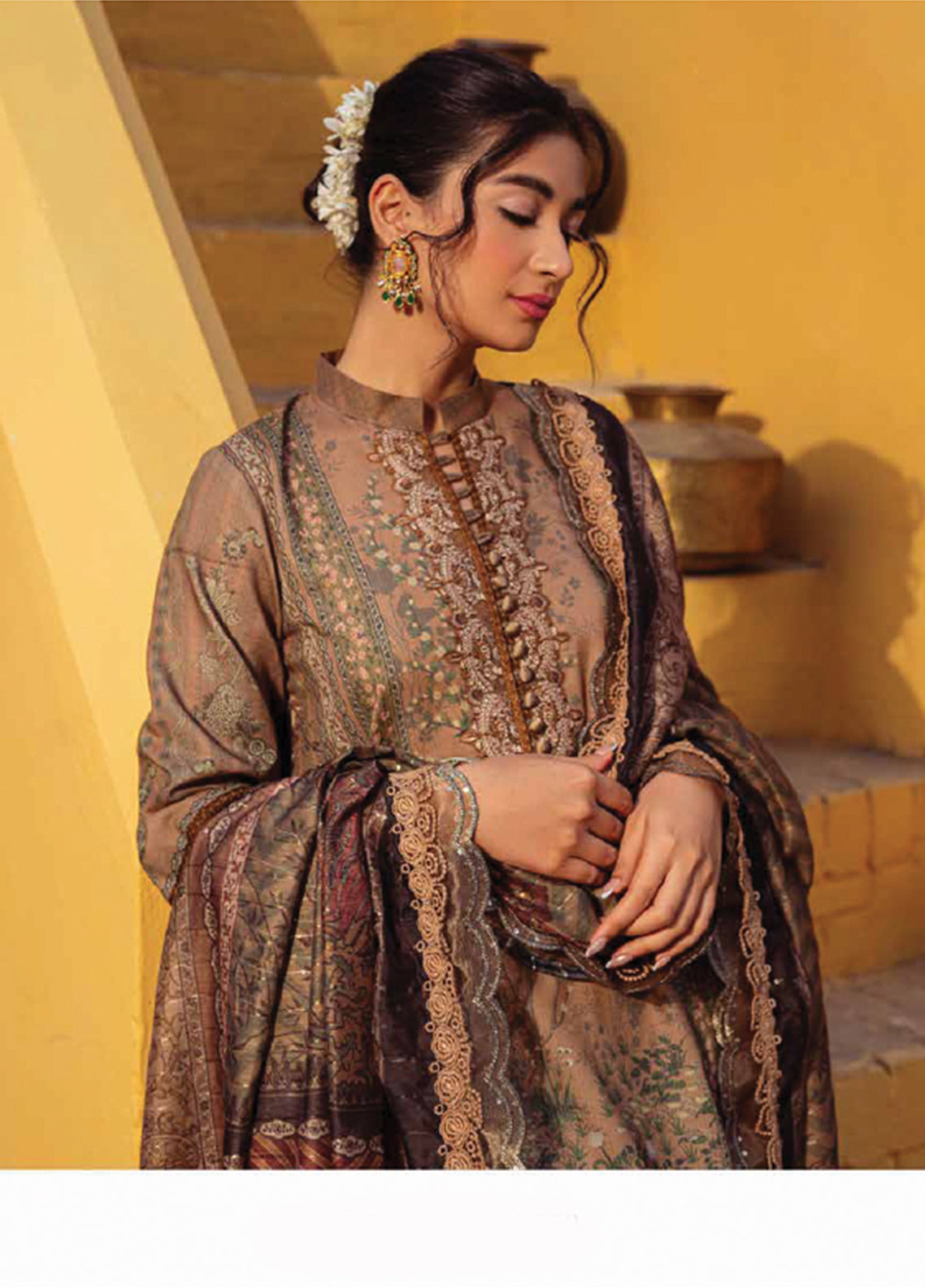 D#3A Zarqash Tresor Luxe Emb Lawn Collection 323