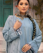 D#08 Aalaya Azure Premium Emb Lawn Collection 223