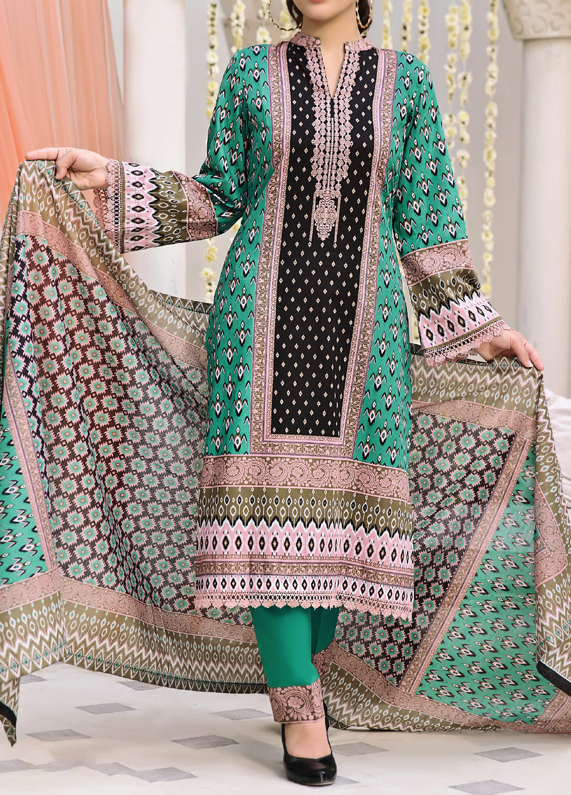 Ayesha Alishba by VS Textile Printed Lawn 3 Piece Unstitched Suit VS24AAPL-228