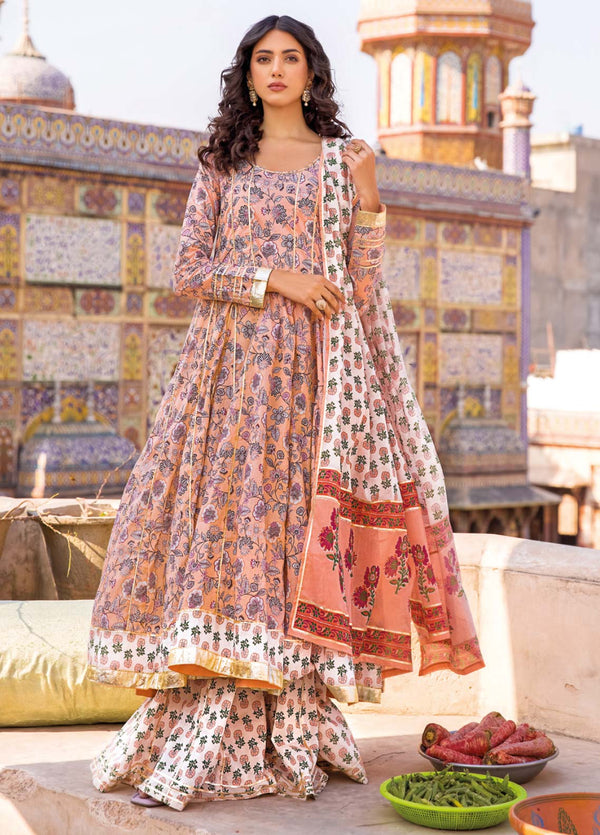 D#CL-32235B GulAhmed Vintage Garden Ethnic Printed Lawn Collection 223