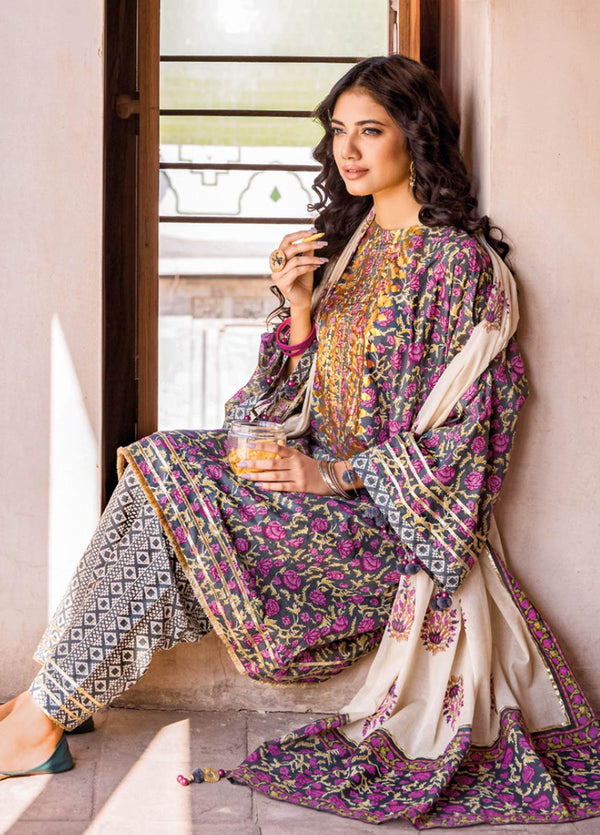 D#CL-32240B GulAhmed Vintage Garden Ethnic Printed Lawn Collection 223