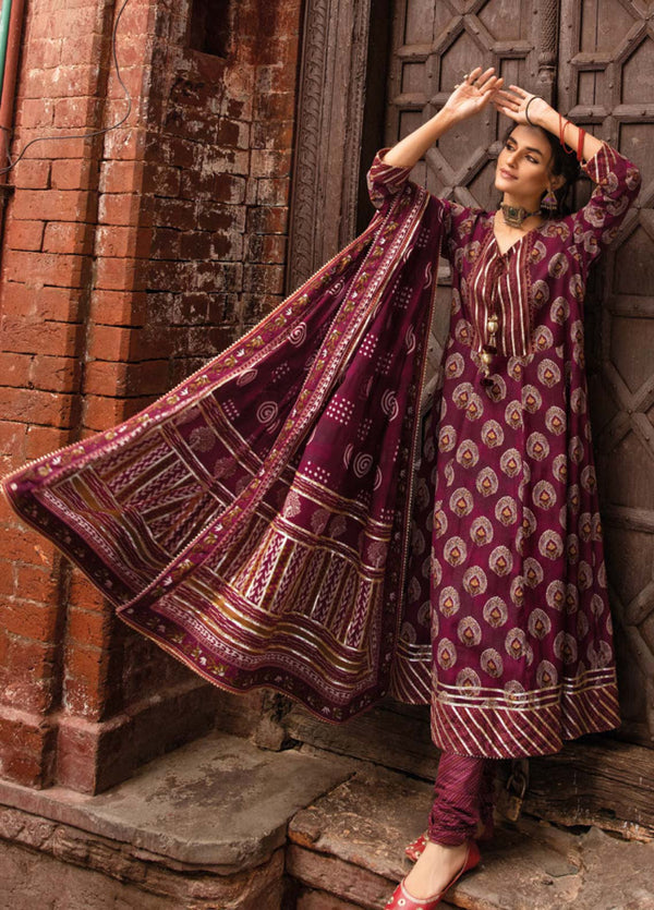 D#CL-32425A GulAhmed Vintage Garden Ethnic Printed Lawn Collection 223