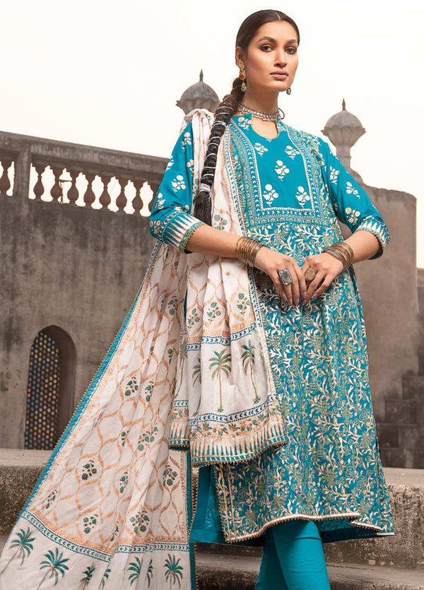D#CL-32426A GulAhmed Vintage Garden Ethnic Printed Lawn Collection 223