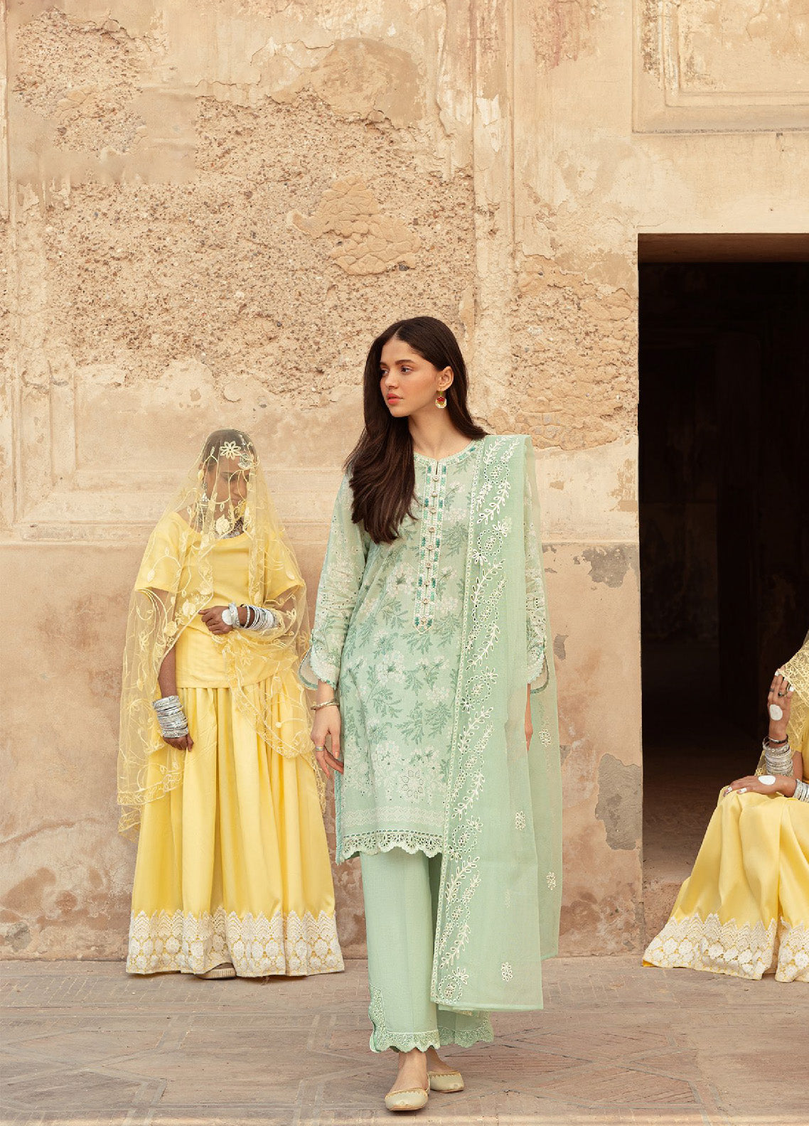 Cross Stitch Embroidered Lawn Unstitched 3 Piece Suit - CS24PL 25 ICE LILY
