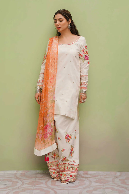 D#4A Zara Shahjahan Emb Lawn Collection 323