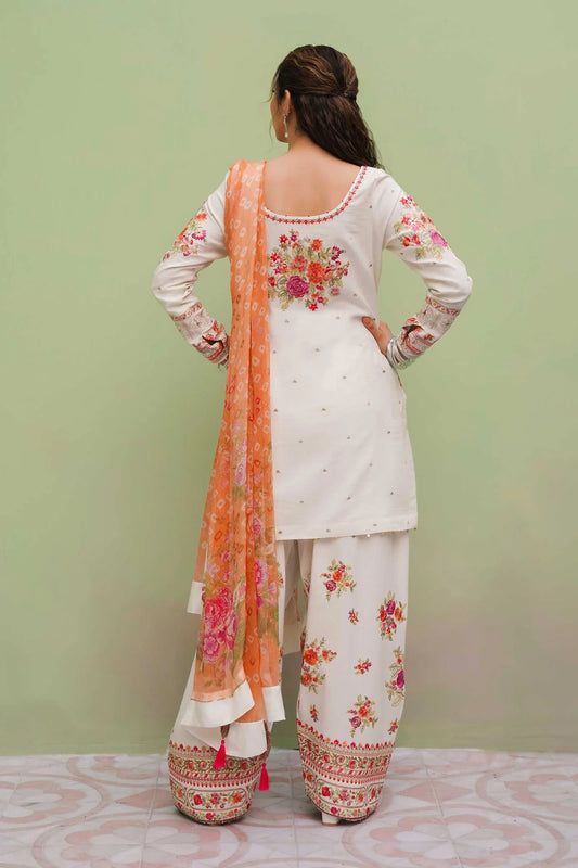 D#4A Zara Shahjahan Emb Lawn Collection 323