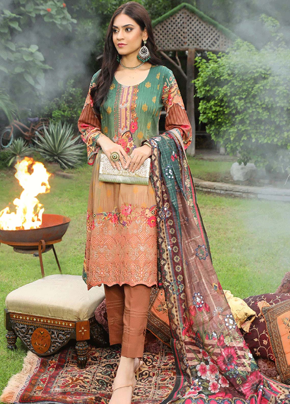 MTF Unstitched 3 Piece D#04